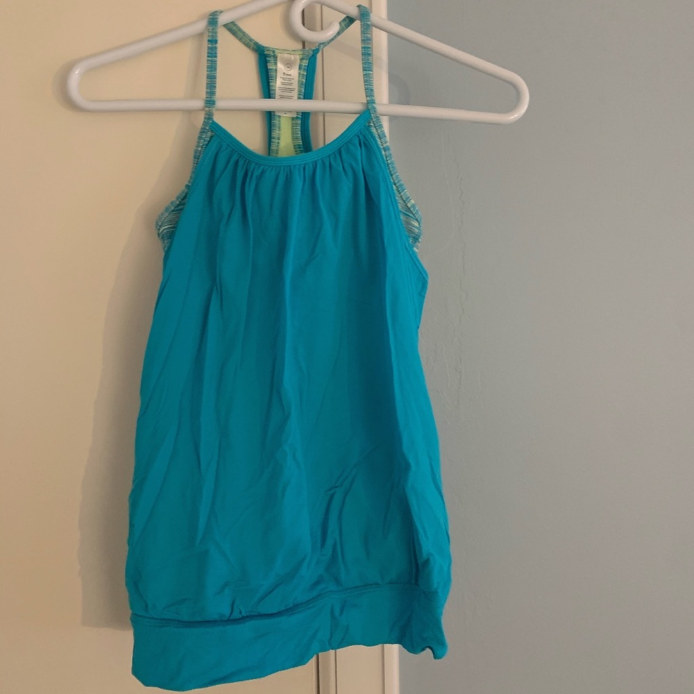 Girls size 14 ivivva tank top with built in bra